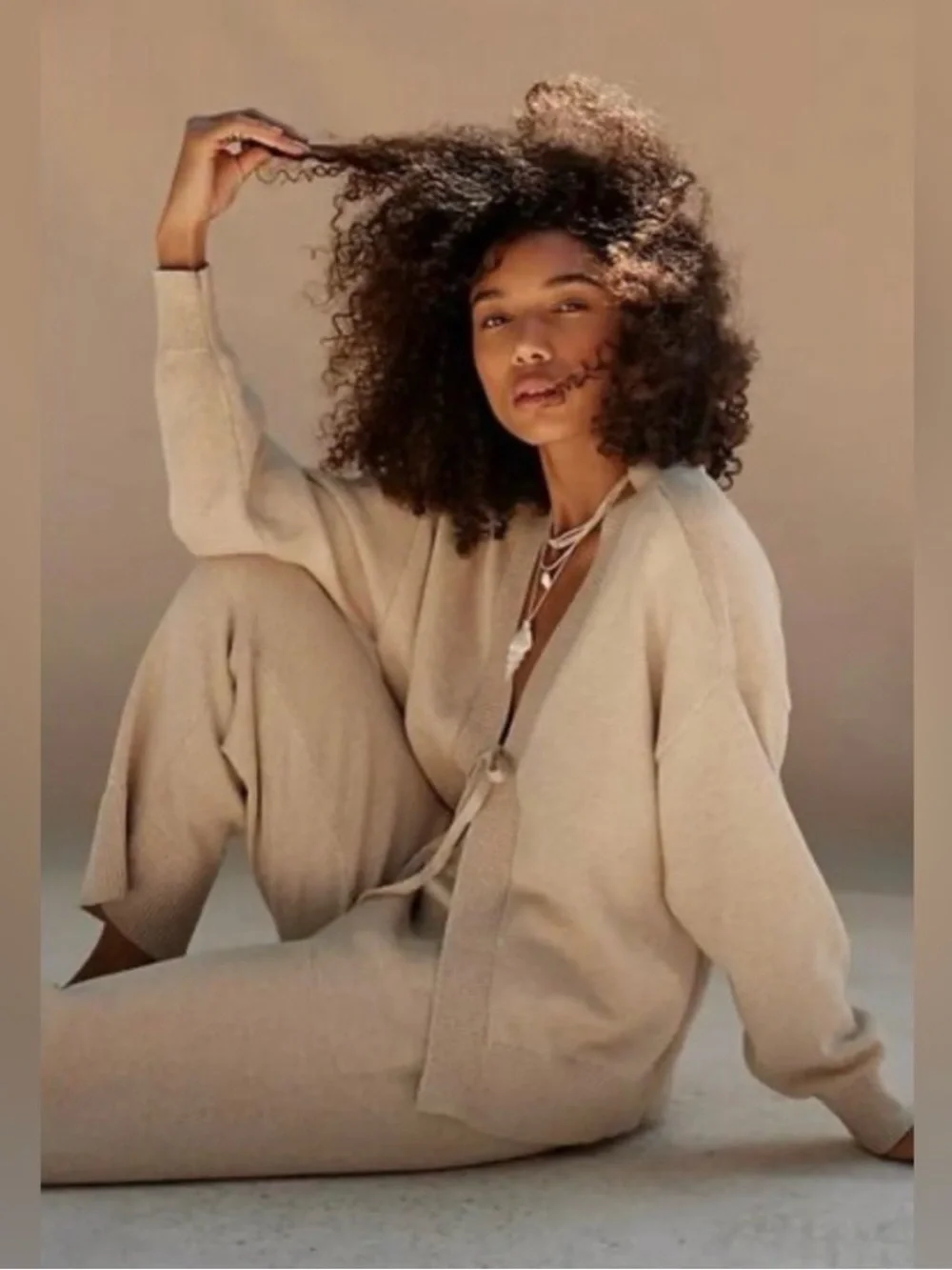 Free People/ FP Beach Solar Sweater 2 Piece Set Size XL